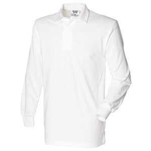 Front Row Mens Long Sleeve Sports Rugby Cotton Polo Shirt /T-Shirt/Top Szs S-3XL